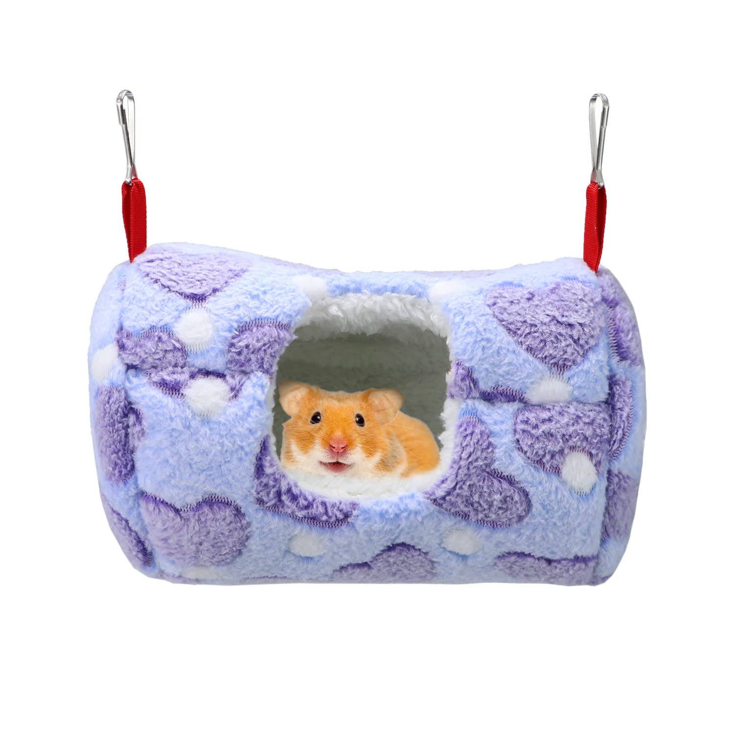 Litewoo Sugar Glider Sleeping Pouch Small Animal Hammock Bed Nest, Blue