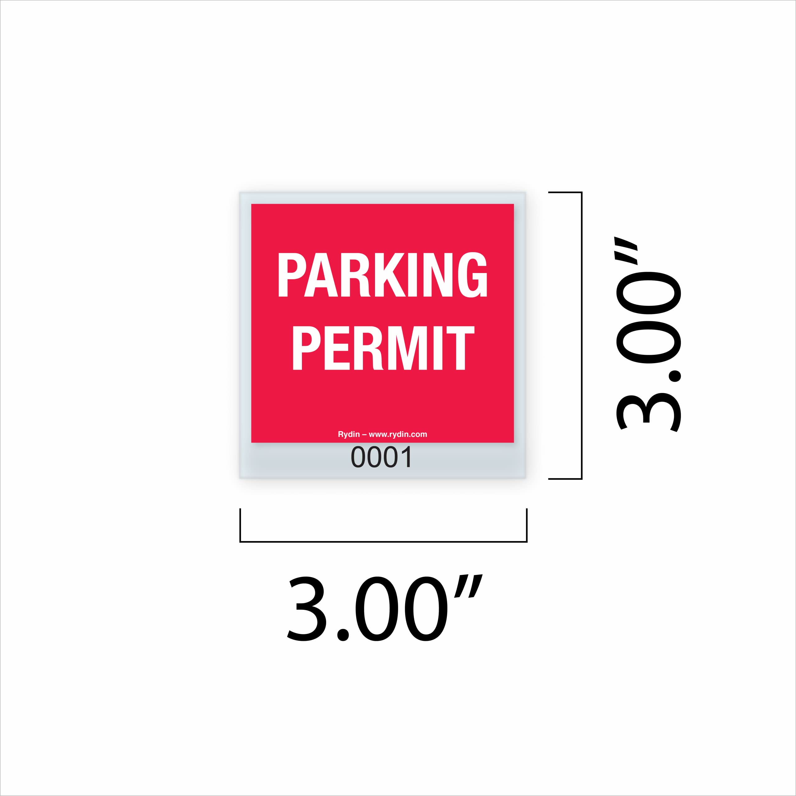 Static Cling Parking Permits Clabby 100 Pcs Parking Permit Stickers ...