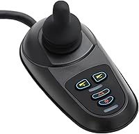 Vista 1 de Reemplazo del controlador de palanca de ruedas eléctrica, 4 teclas, controlador universal para silla de ruedas, accesorios de pieza impermeables