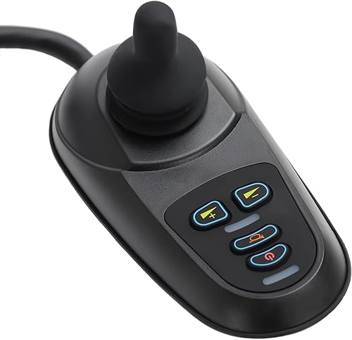 Reemplazo del controlador de palanca de ruedas eléctrica, 4 teclas, controlador universal para silla de ruedas, accesorios de pieza impermeables de