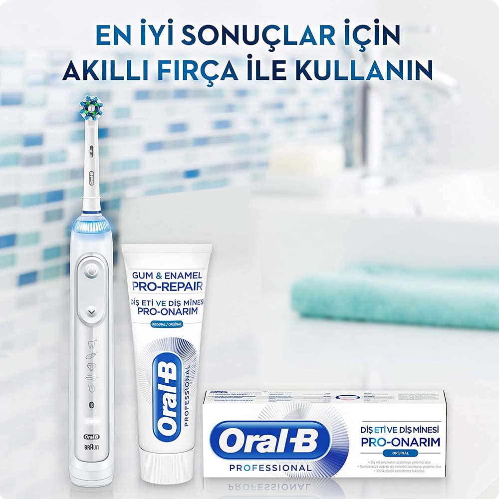 Oral-B Diş Eti ve Diş Minesi Pro-Onarım Original 50 ml + Oral-B Diş Fırçası Diş Eti Temizliği 1 Paket (1 x 0.23 g)