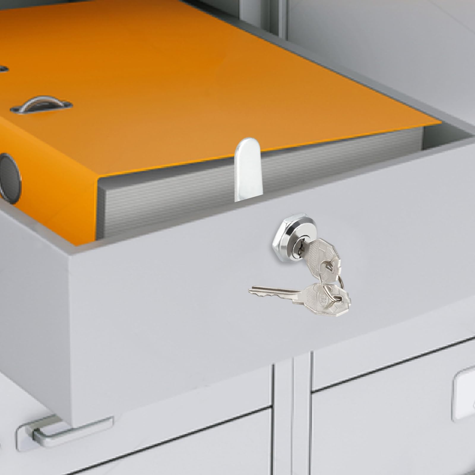 Lucchetti Per Armadi Con Chiave - 2 Pezzi Con 6 Piastrine Di Blocco, Serrature Per Cassette Postali E Mobili - Foto 13