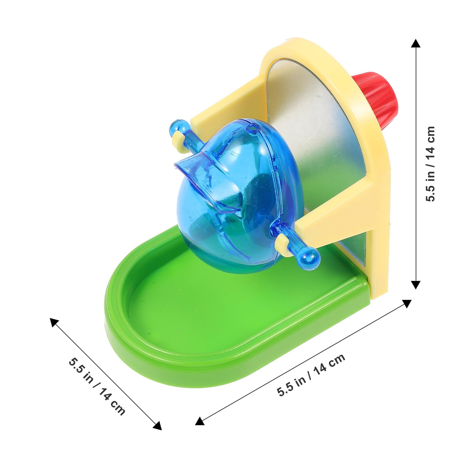 Homoyoyo Juguete Educativo para Loros de Tamaño Compacto Resistente y Seguro Adecuado para Entrenamiento y Desarrollo Mental de Aves Juguete para Mascotas Diseño Color Color Aleatorio