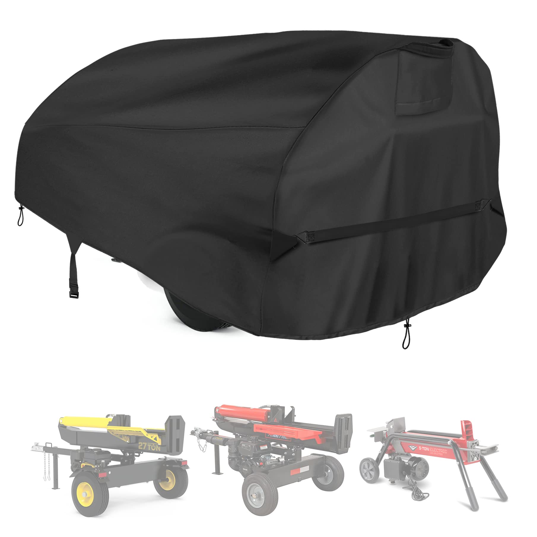 Log Splitter Cover for 30-37 Ton Gas-Powered Horizontal Log Splitters. Waterproof Outdoor All-Weather - Thickened and Tear-Resistant, Dustproof, Rainproof and UV-Proof