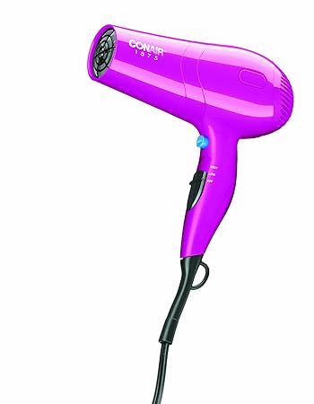 Amazon.com: Conair Turbo - Secador de pelo (1875 W), color rosa : Belleza y  Cuidado Personal
