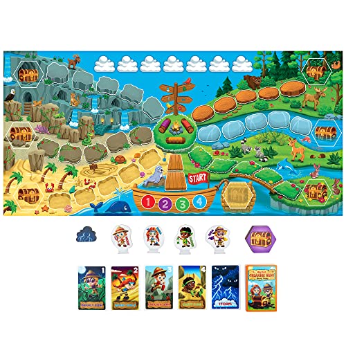 My First Treasure Hunt Board Game - Explore A Mysterious Island To Collect Hidden Treasure Before The Big Storm Comes - Kids Ages 4 And Up Learn New Skills Through Cooperative Hands-On Play #TOP2