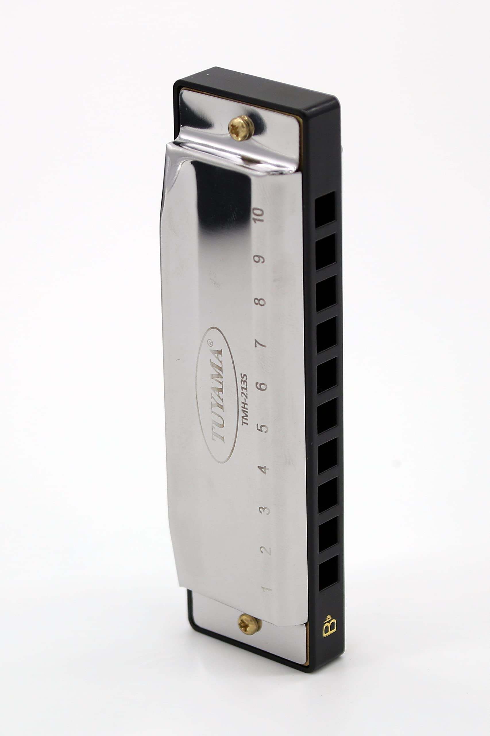 Tuyama® Harmonica Set 7 Harmonicas/Mouth Harps in Robust Case - Different diatonic Scales: C-D-E-F-G-A-Bb Major - Blues Harps/Mouth Organs 10 holes