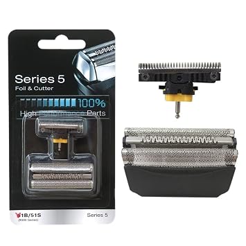 2024 Upgraded 51B Black Shaver Razor Foil Cutter Blade for Braun WaterFlex Series 5 Electric Shavers 8000series 8970 8975 8985 8986 8987 550 570