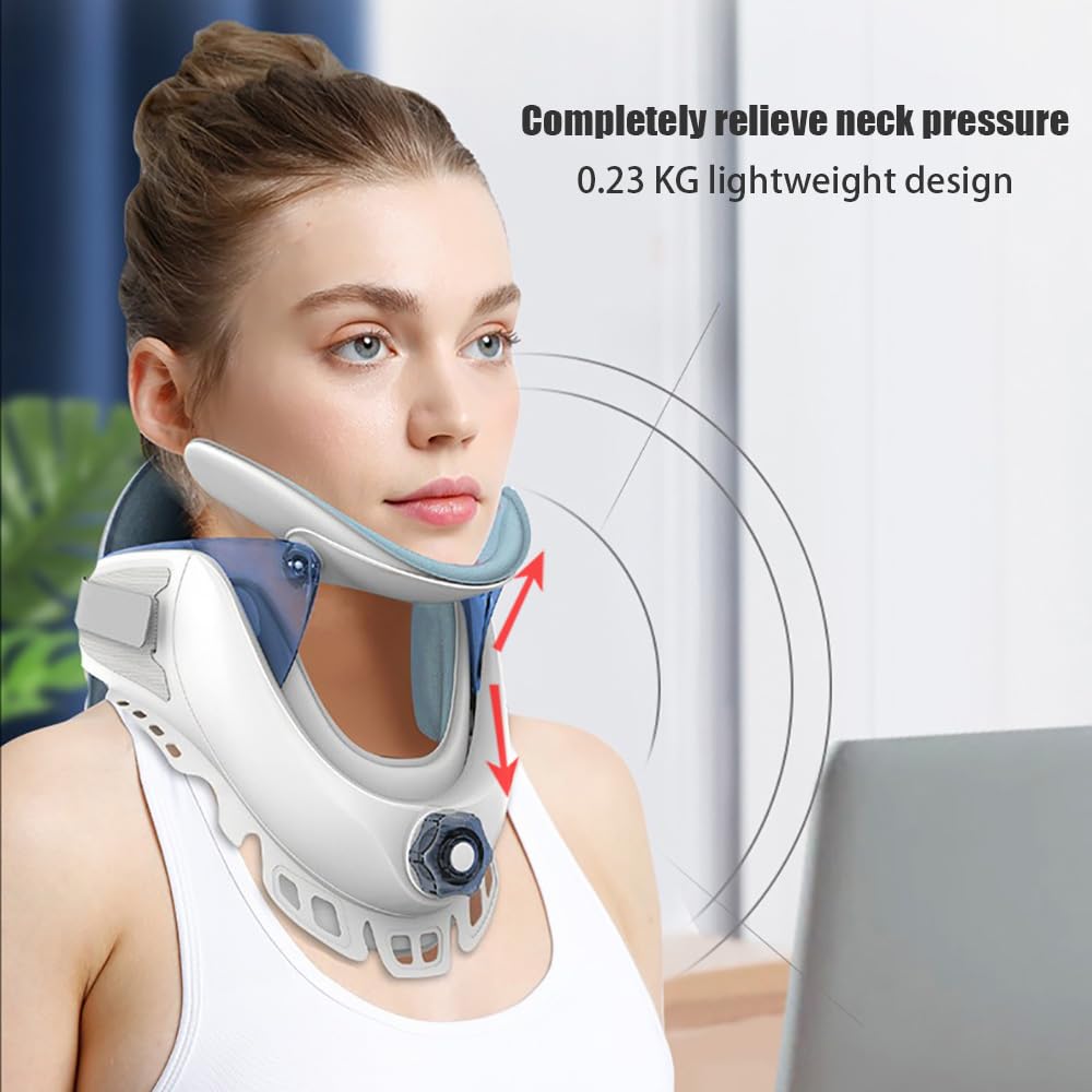 Dispositivo Di Trazione Cervicale Leggero e Regolabile,Corregge La Colonna Vertebrale, Utilizzato Per Il Dolore Al Collo e Il Supporto, Alleviando La Pressione e La Tensione Cervicale.