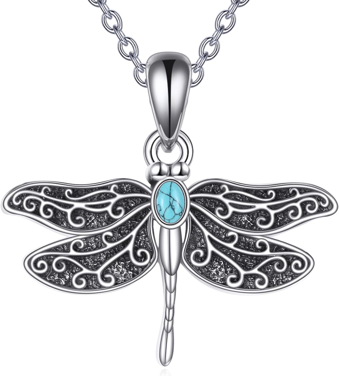 Turquoise Western Necklace for Women 925 Sterling Silver Cow Skull/Cow Tag/Cowgirl Shoot/Horseshoe Pendant Necklace Jewelry Gifts