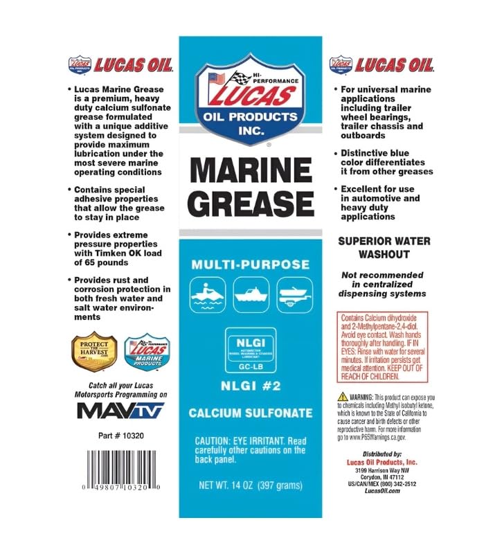 Image of Marine Grease 14 oz Bundle with Microfiber Cloth - Heavy Duty Marine Grease for Trailer Wheel Bearings, Chassis Lubrication, and Outboards - Extreme Pressure - Rust & Oxidation Resistant - (4 Items)