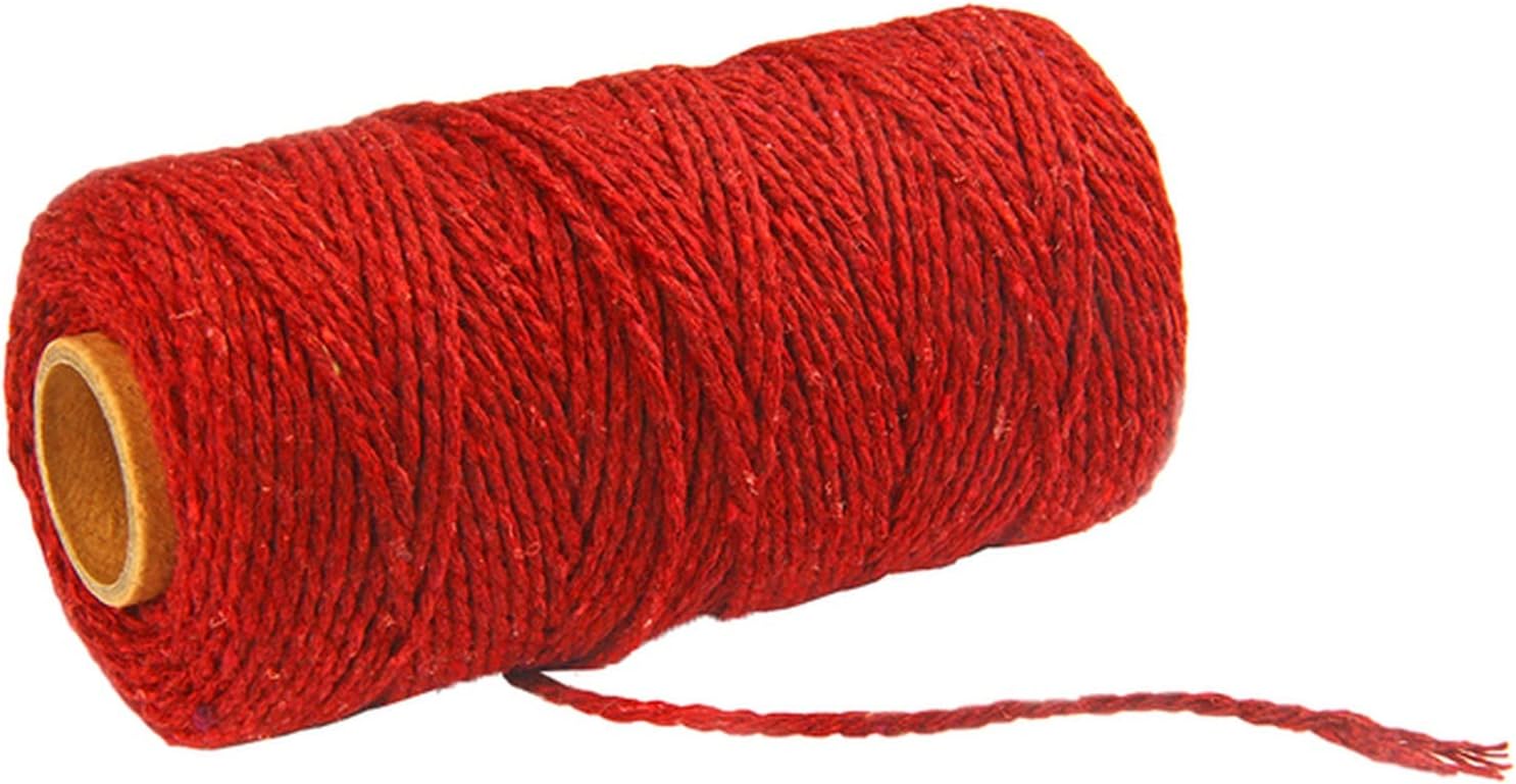 linyutech Jute Twine Rope TwistedCord 100 Cotton Rope
