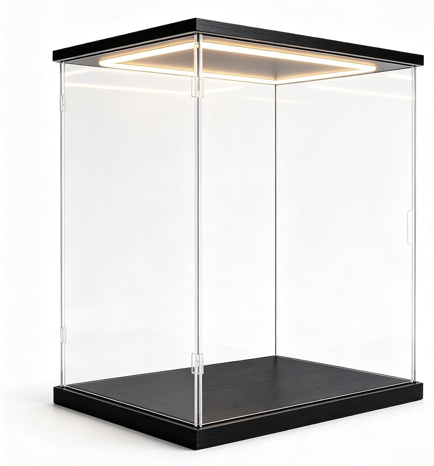 Acrylic Display Case with LED Light, Clear Showcase Box 20x20x20in(LxWxH)