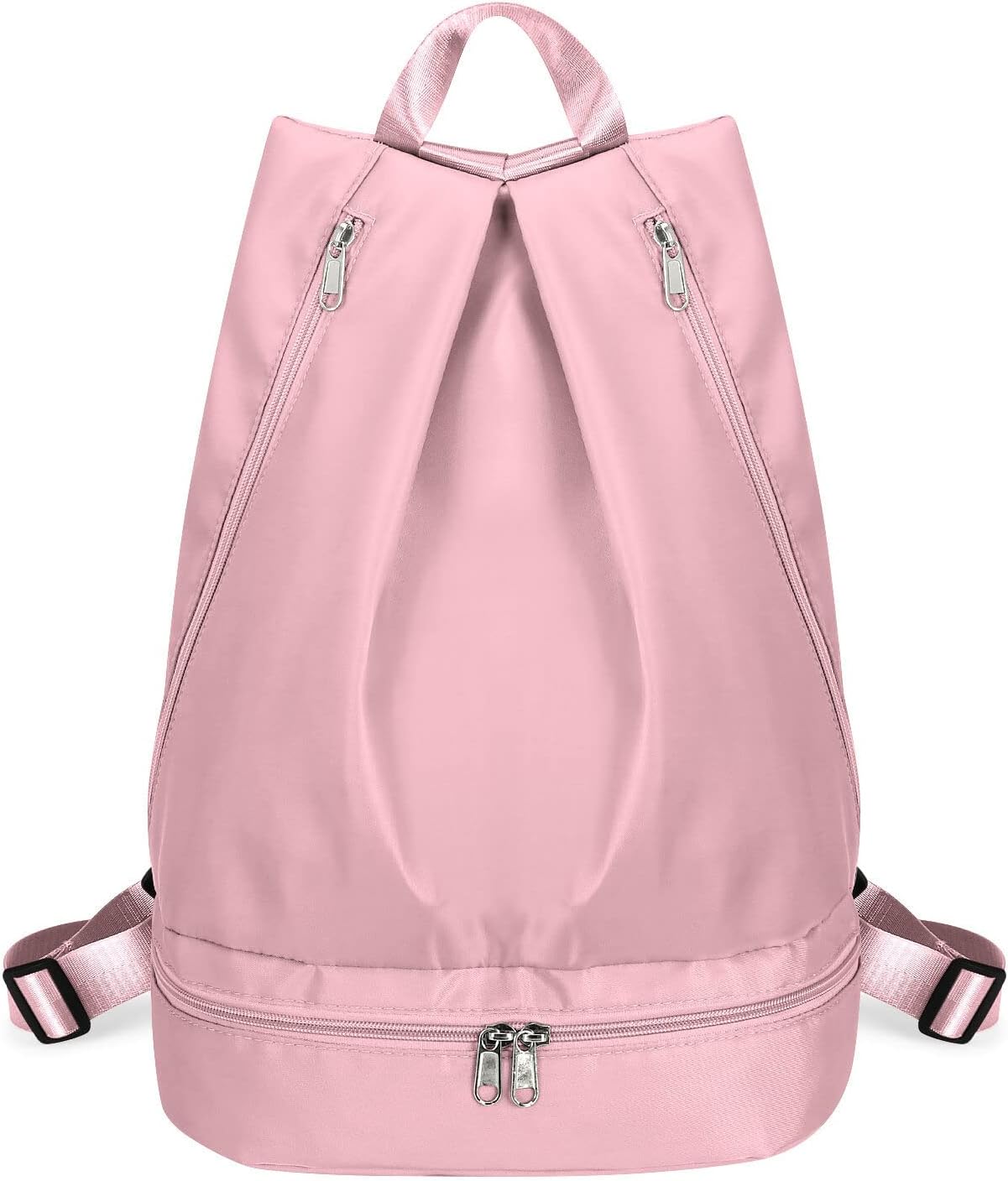 HUA ANGEL Sports Backpack Women Waterproof Gym Bag with Shoes Compartment and Wet Pocket Ultralight Boys Girls Rucksack for Sports Travel Beach Swimming Yoga