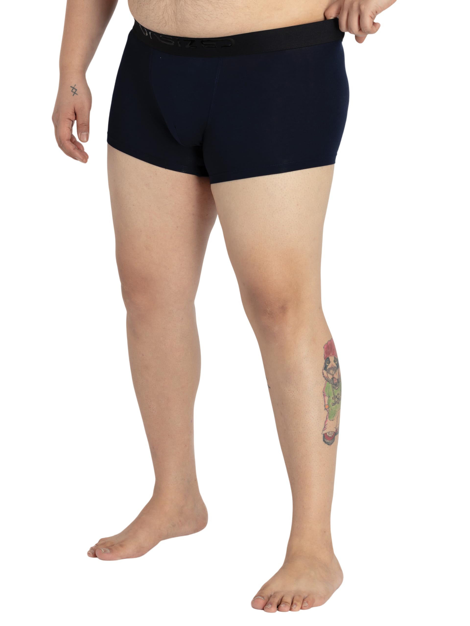 Mens Black Micro Modal Trunks-image-5