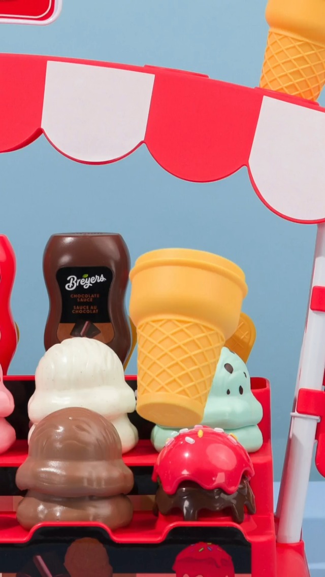 Casdon Official Ice Cream Parlor Playset | Pretend Ice Cream Shop