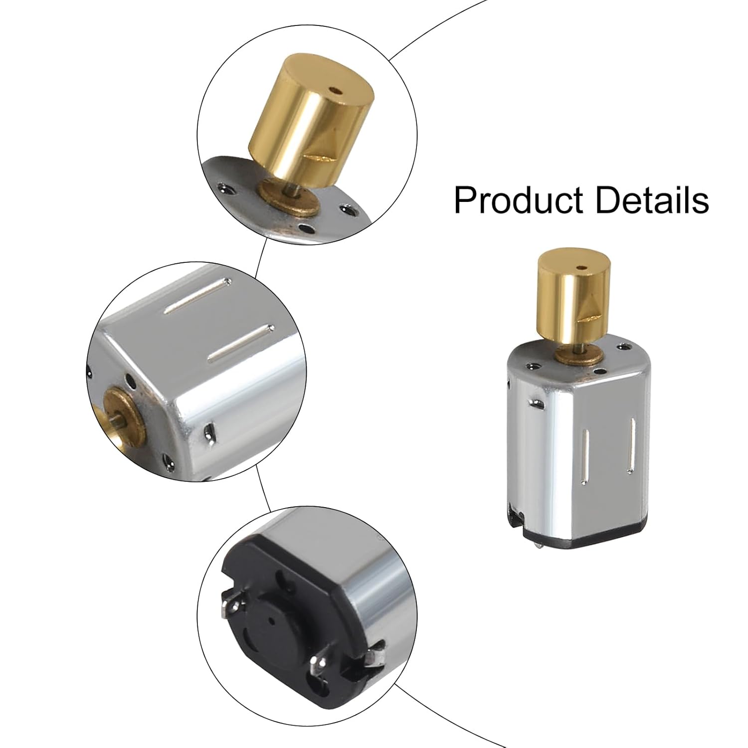 4pcs DC 3V N20 Vibration Motor Mini Micro Metal Gear Motor 8000RPM Powerful Small Electric Motor Micro Vibrating Motors