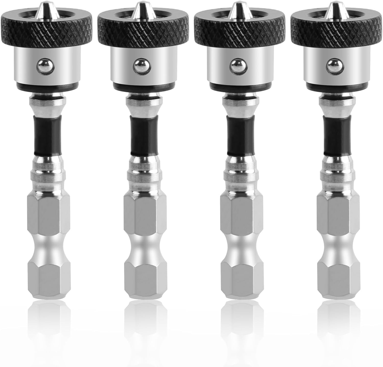 Yuentoen 4 Stück Trockenbau Bit Set, 1/4" Sechskantschaft Magnetisch mit Tiefenanschlag, Rigips Bit für Versenken von Schnellbauschrauben, Trockenbauschrauber Aufsatz