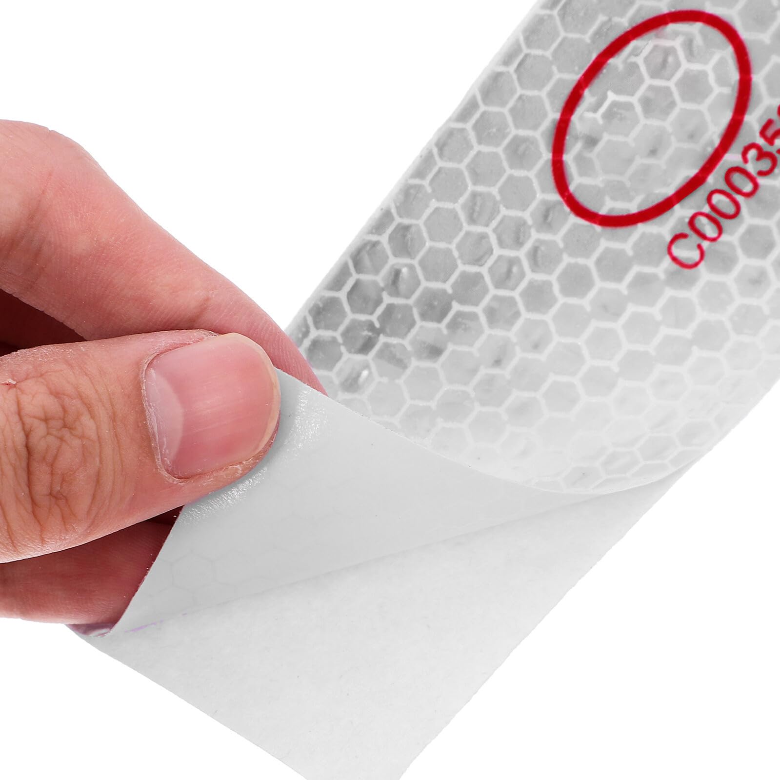 Cinta de señalización de Peligro, Cinta De Advertencia Reflectante for Vehículos Roja Y Blanca 5 cm x 45 m