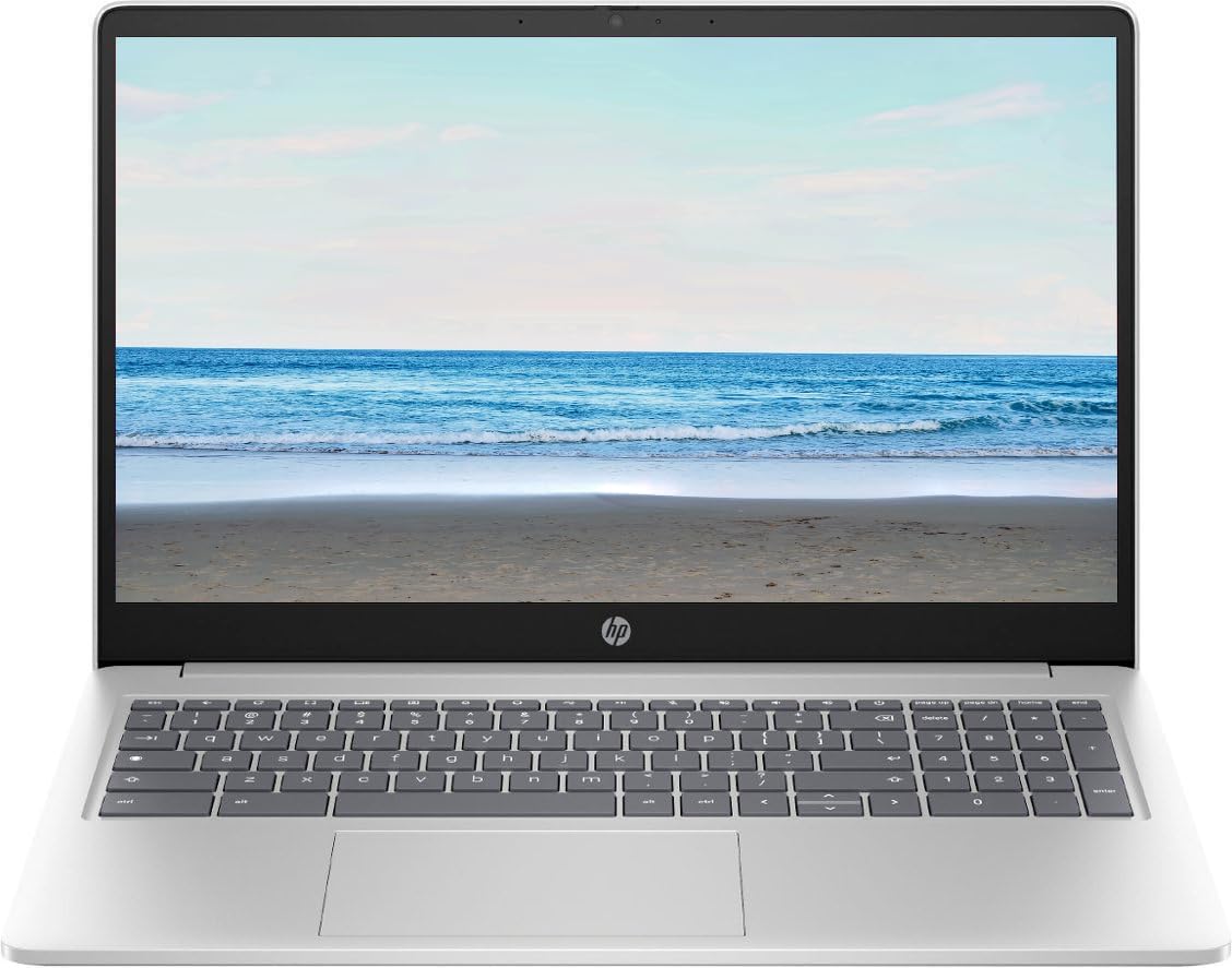 HP 2023 Chromebook 15.6″ HD Laptop, Intel Quad-Core N200(> N6000), 8GB LPDDR5 RA…