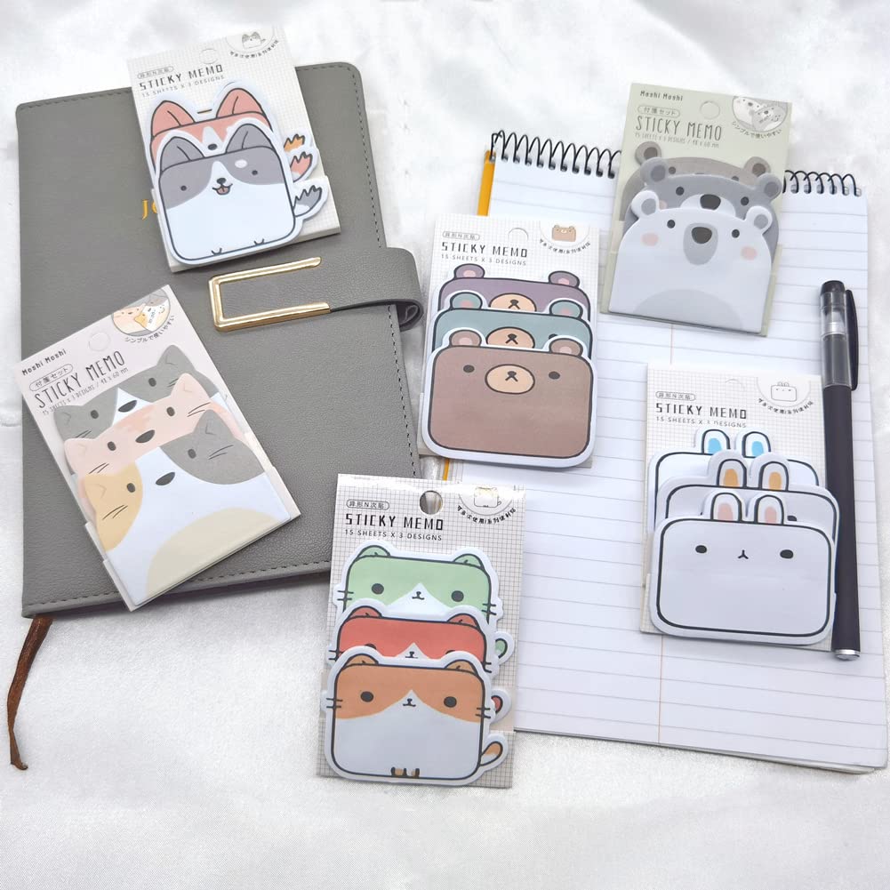 ❤️かわいい 付箋 強粘着 付箋 可愛い ノートメモ用　45シート　6セット Amazon.co.jp: かわいい 付箋 強粘着 可愛い 付箋紙 ノートメモ用紙