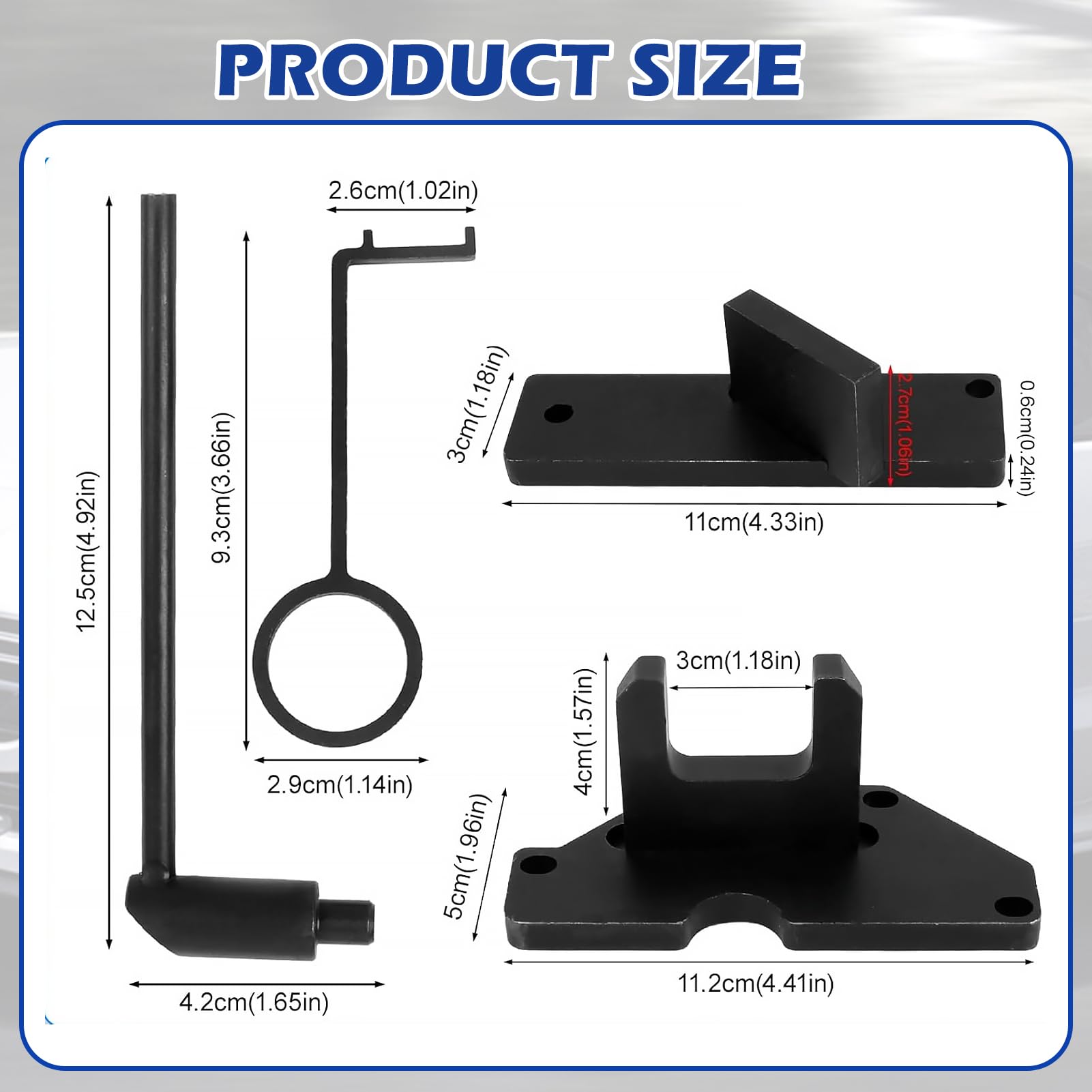 Kit Calado Distribucion PSA 1.2 puretech, Kit de Herramientas de Sincronización, Timing Herramientas Kit para PSA 1.0 1.2, para Citroen C1、C3、C4, para Peugeot 208、2008、308、3008、508、5008 (Azul)