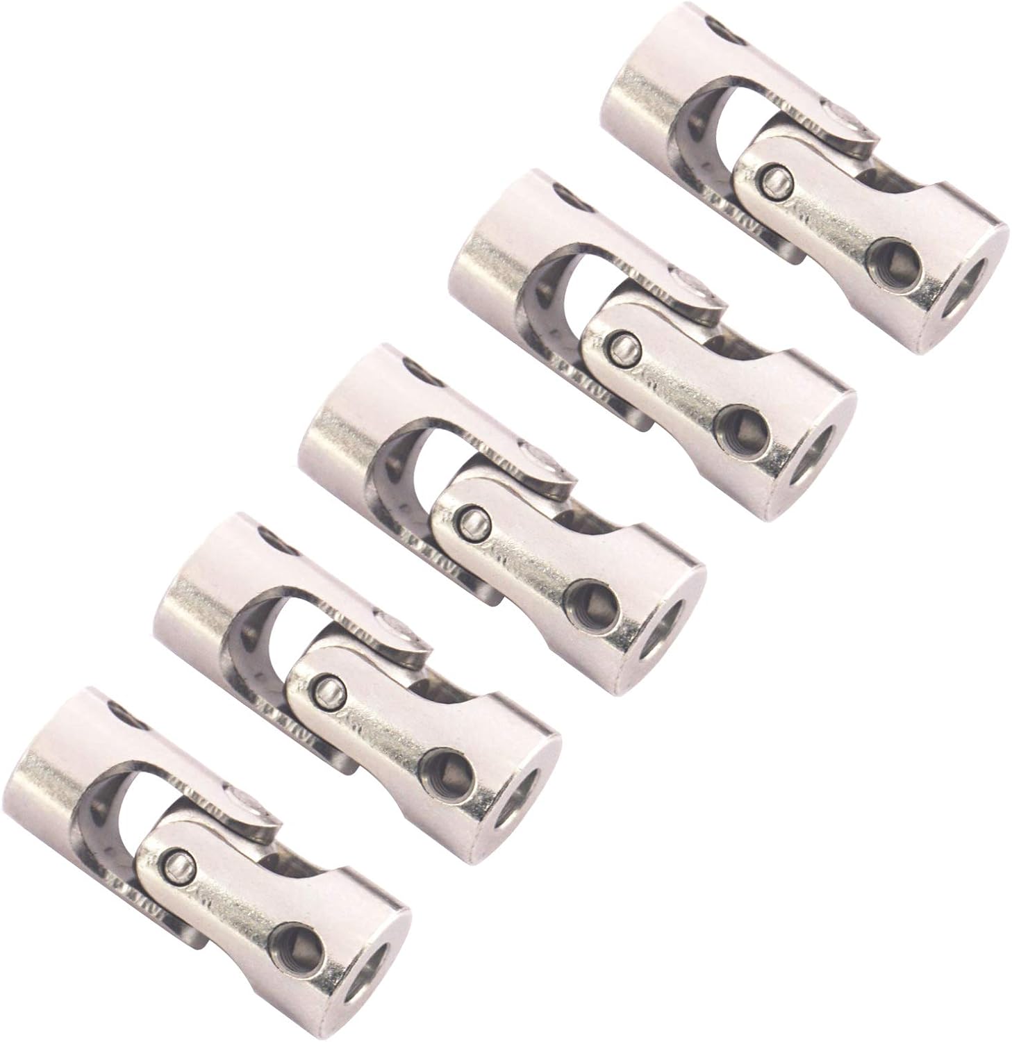 5Pack Vgoohobby Universal Rotatable Steering Shaft U Joint Coupling Motor Connector Coupler for RC Car Robot Crawler Boat (3mm to 3mm)