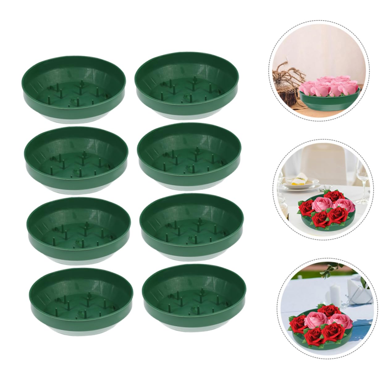 BESPORTBLE 24pezzi Vassoi Schiuma Per Composizioni Floreali Tray Per Fiori Vassoi Per Fiori Fai Da Te Per Matrimoni e Decorazioni Domestiche