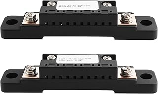 OTOTEC 2 Stück 75 mV FL-2C 50 A Shunt 0,5 % Messwiderstand, Strommessung, Shunt, Ampere, Shunt-Widerstand, Panel-Messgerä...