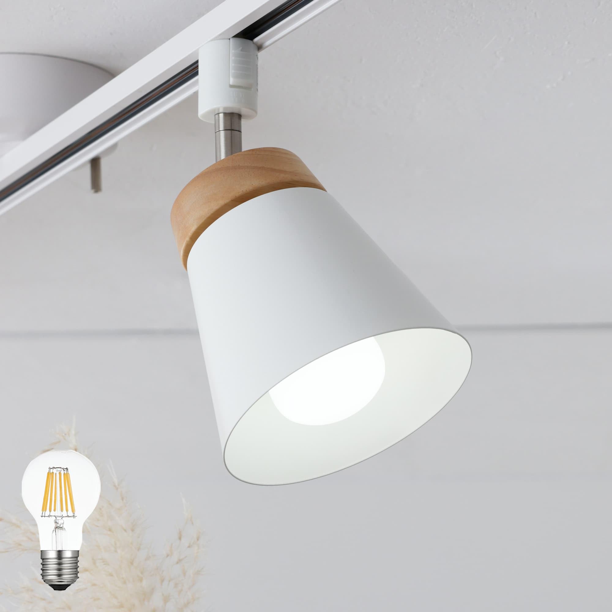 Amazon.co.jp: VENTOTA スポットライト e26口金 電球色 LED ダクト
