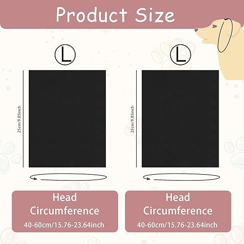 Miniatura 2 de Frienda 2 orejeras de invierno para perro, calmantes, cubierta para aliviar la ansiedad, calentador de cara, cuello, mangas silenciosas para la