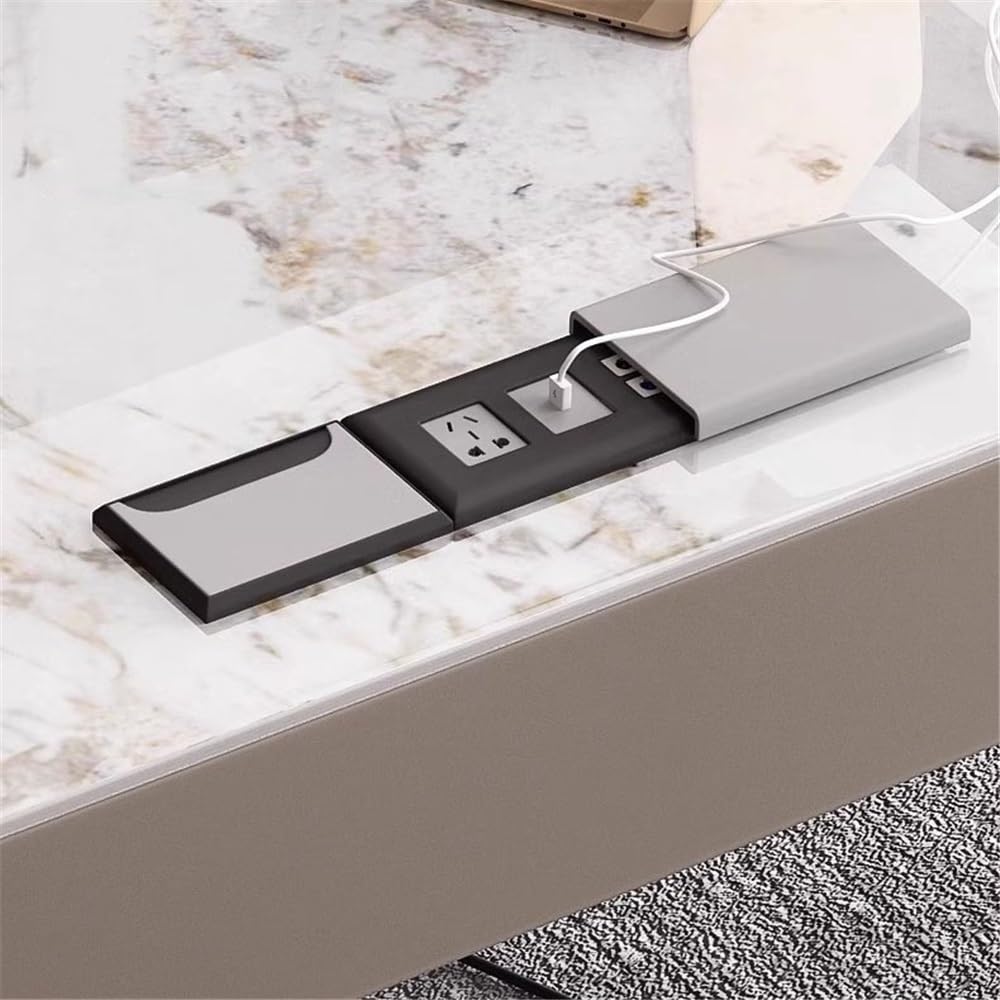 Acrittura Scrivania da ufficio con schedario, porte USB e prese di corrente(M)