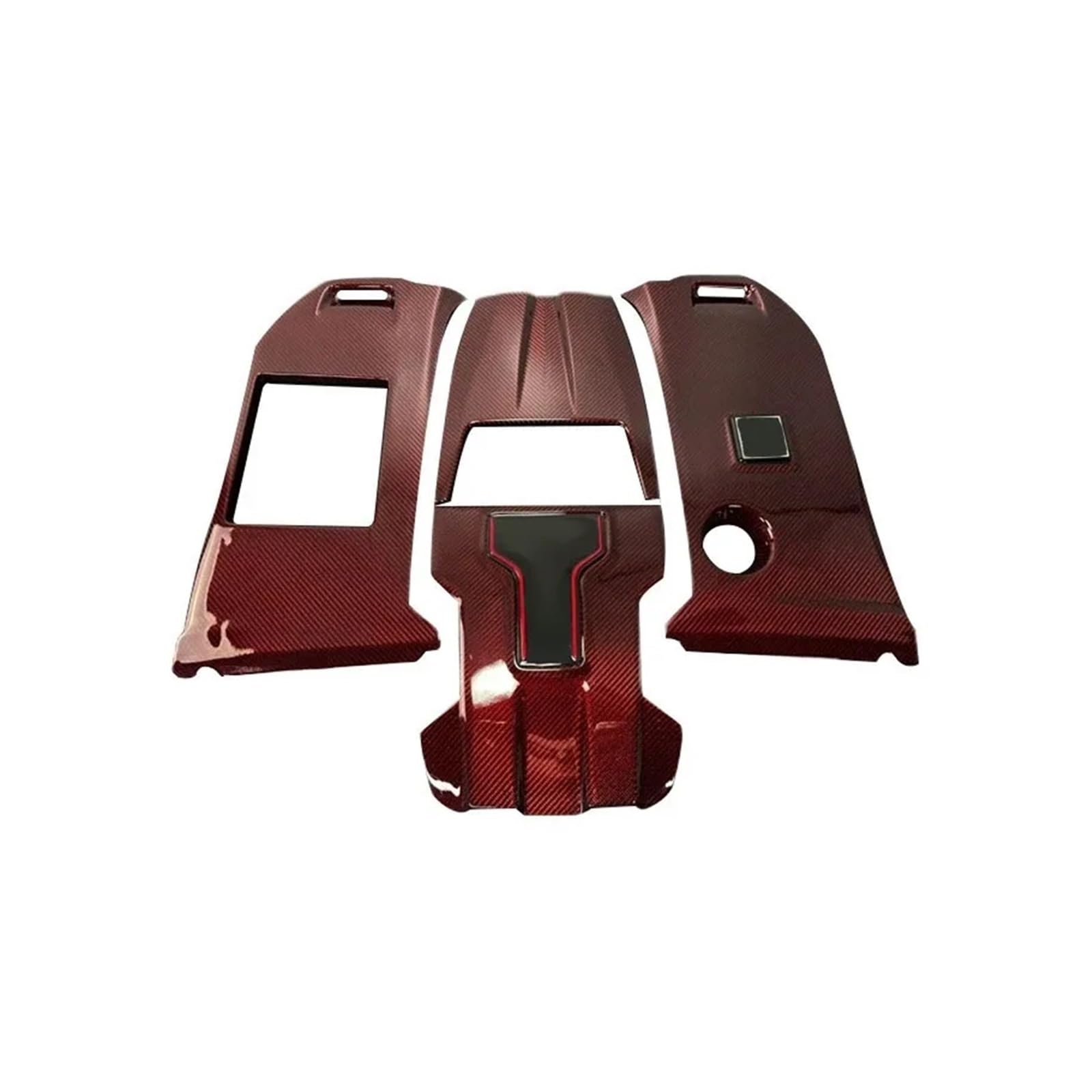 QBKGMEWCA Hood Cover Trim RocketStyle Engine Bonnet Body Kit Compatible for Benz G Class W463 W464 E63S G63 S63 Compatible for Brabus G800 G900 Dry Carbon Fiber(Type2)