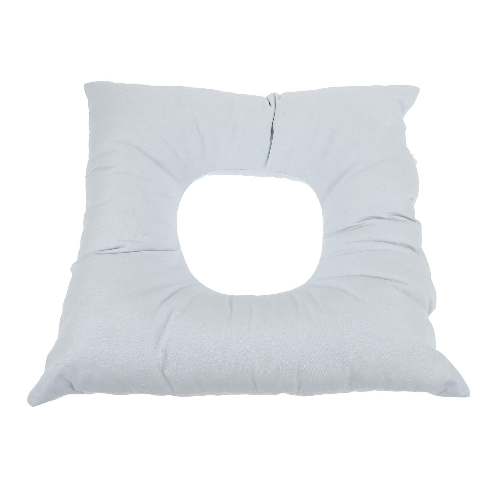 Almohada facial azul en U de algodón para mesa de masaje en salones