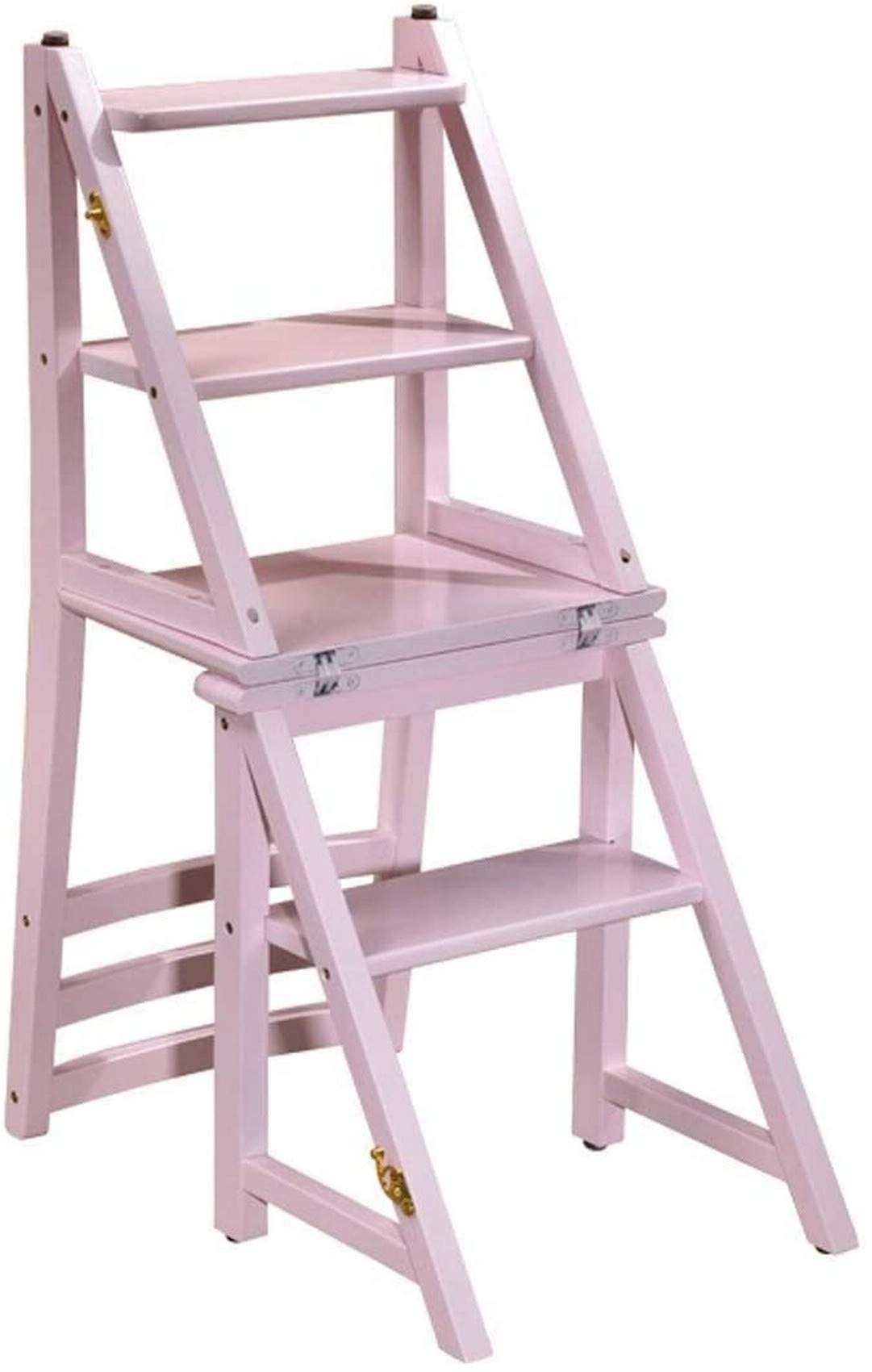 Tabouret d'échelle escabeau en bois pliable double usage