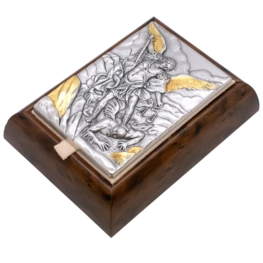 Catholic Wood Keep Safe Box Rustic Cedar Family Tree Keepsake Box