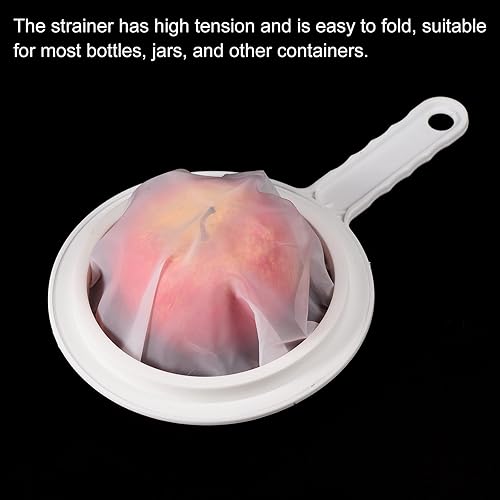 Vista 25 de PATIKIL Colador de filtro de alimentos de 9 x 6 pulgadas, paquete de 3 filtros de malla de malla de 80 filtros de malla fina con mango para filtro