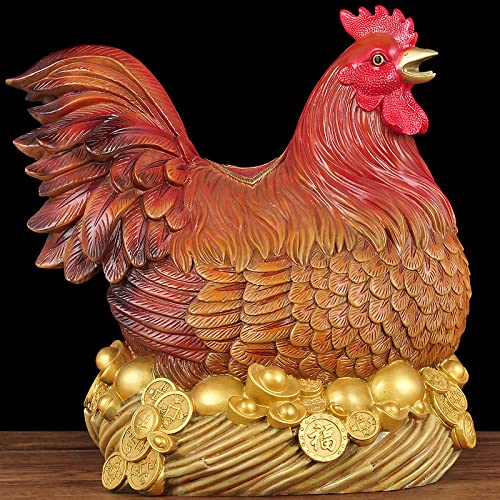 Sculpture Decor All Copper Chicken Ornament Copper Hen Piggy Bank Decoration Statue Living Room