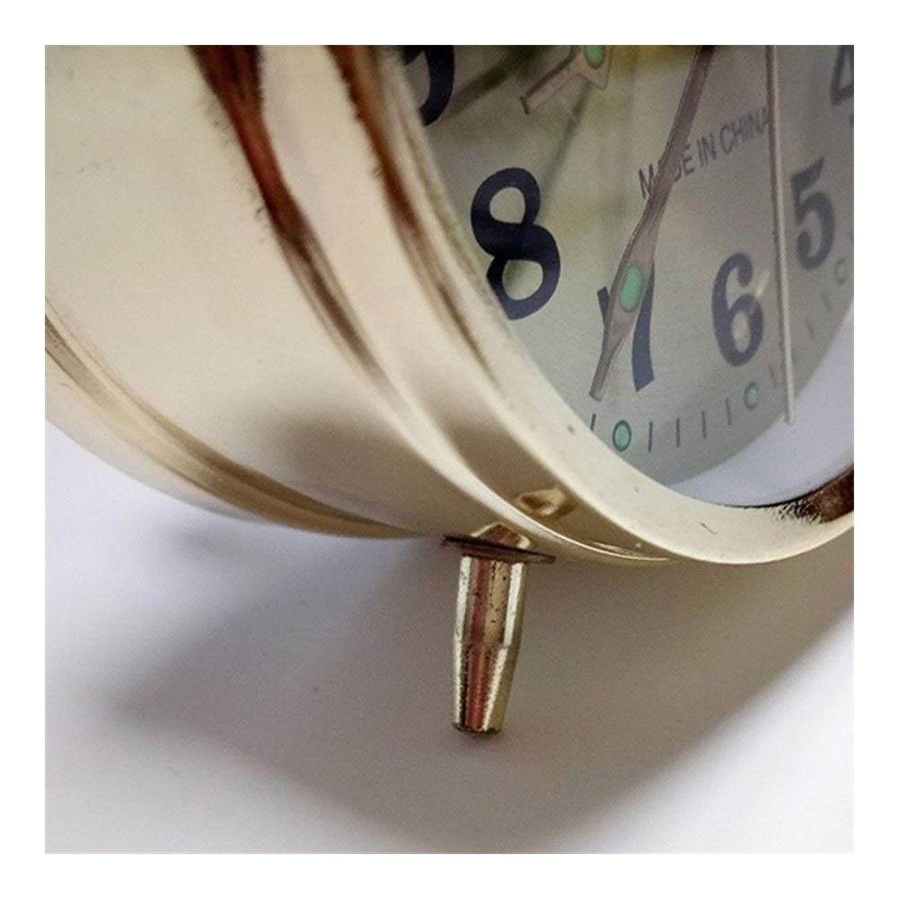 Amazon.co.jp: 家庭用目覚まし時計 ゴールド機械式アラーム時計、手