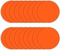 Vista 1 de Poly Spots - Marcadores de puntos planos de 4 o 9 pulgadas para entrenamiento de gimnasio/PE, danza, 12/18/24 piezas de puntos de goma