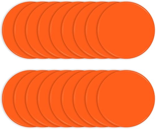 Marcadores de goma para el suelo, puntos de agilidad antideslizantes de 9 pulgadas, conos planos para niños, deportes, fútbol, baloncesto,