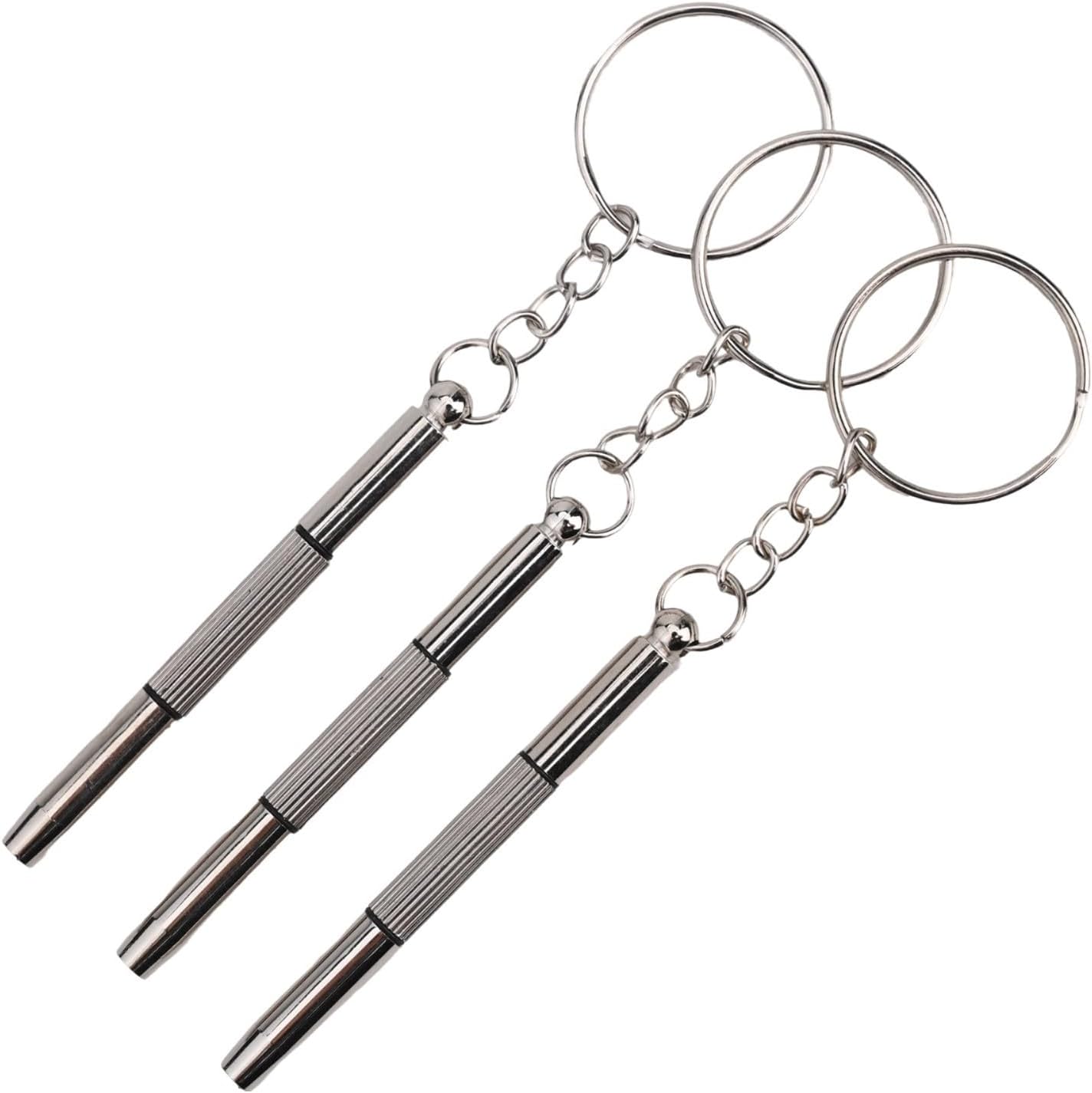 3-in-1 for mini Screwdriver Keychain Tool, Portable Repair Kit for Glasses, Phones, and Watches(6PCS)