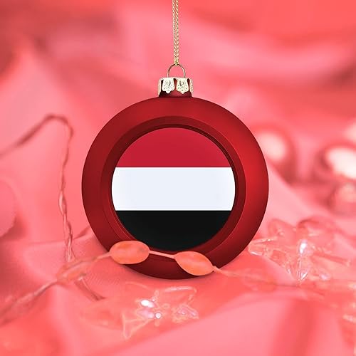 Vista 118 de Adornos dorados de bola de Navidad de Trinidad y Tobago, adorno de bola de bandera de Trinidad y Tobago, adornos de Navidad de bandera nacional