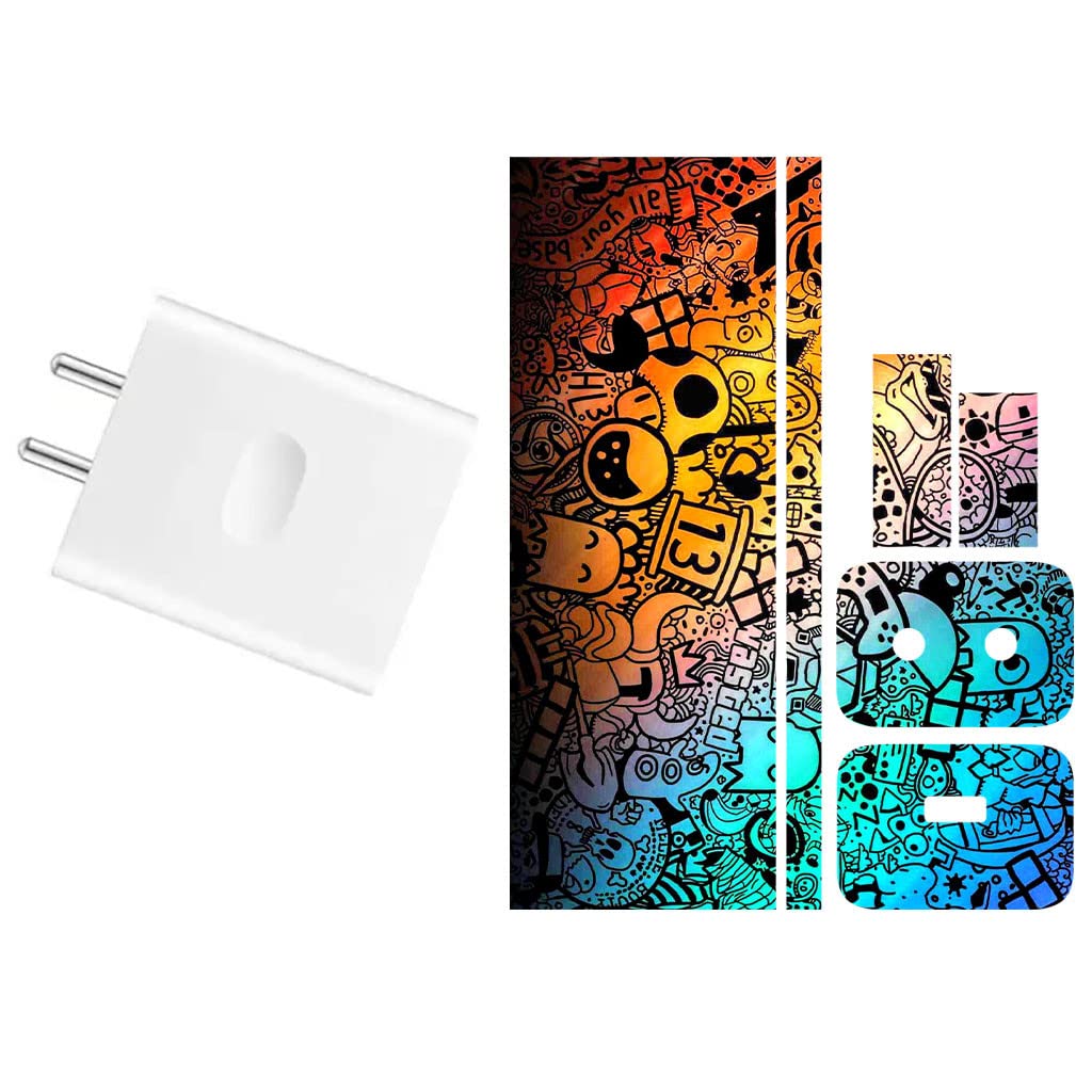 AtOdds - Compatible for Oppo Super Vooc (33W) - Charger/Adapter Skin Wrap (Graffiti36) (B0C151YDMG) Amazon Price History, Amazon Price Tracker