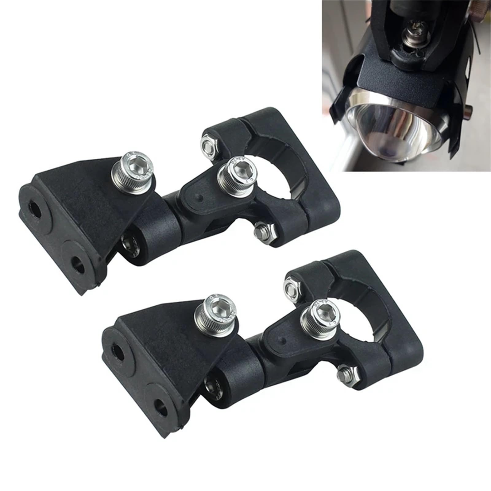 Staffe Supporto Faretti Staffa di fissaggio per faretti fendinebbia per moto, adatta per BMW R1200GS F800GS/F650FS faro per lampadina