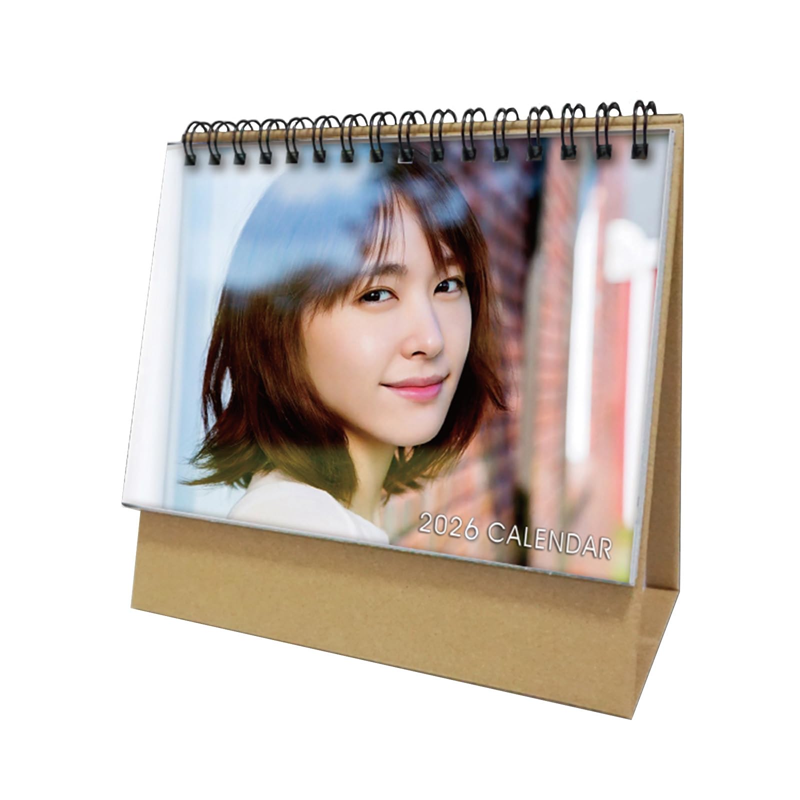 新垣結衣 カレンダー 2026 年 卓上カレンダー 6 インチ 横長型 片面印刷 萌え系アイテム アニメ風デザイン スケジュール 実用的な記載欄 メモ書き可能 家庭用 オフィス用品 新年 クリスマス お正月 ギフト B タイプ