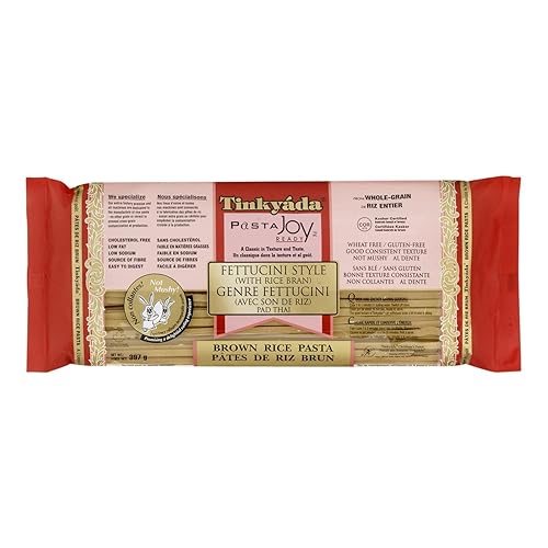 Miniatura 5 de Tinkyada Fettucini de arroz integral sin gluten, 14 onzas (paquete de 6)