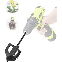 4-in-1 Cultivator Soil Tiller-Soil Digger and Soil Loosener for Gardening Bed and Plant Box,Bulb Planter Auger for 3/8" Hex Drive Drill