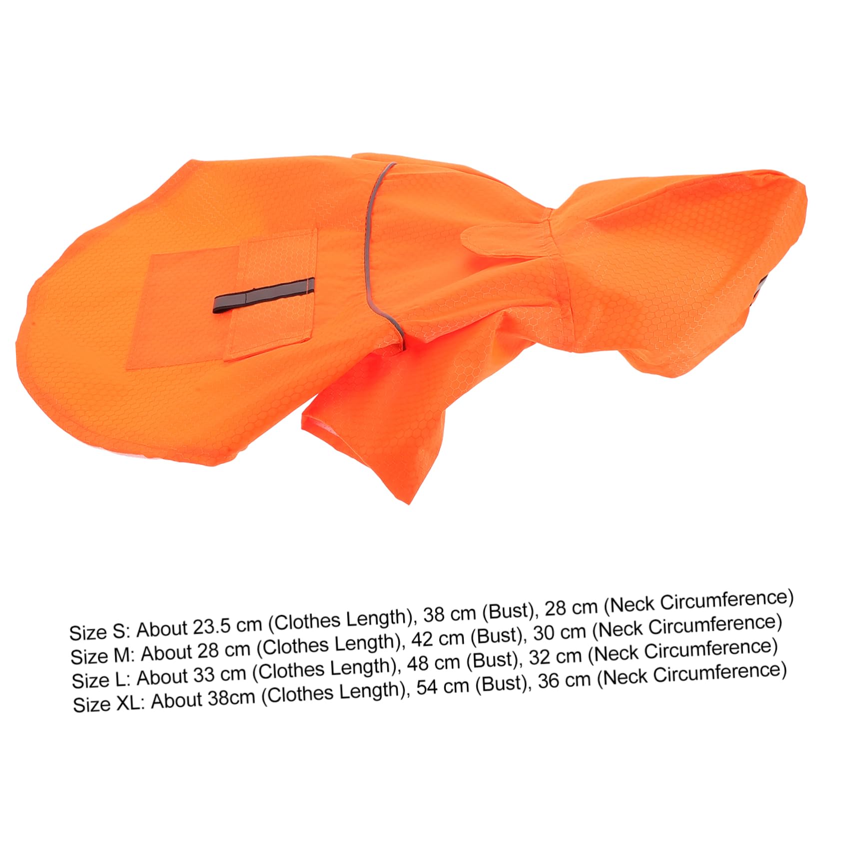 Garneck Hooded Pet Dog Raincoat Double Layers Waterproof Reflective Large Size Fashion Style