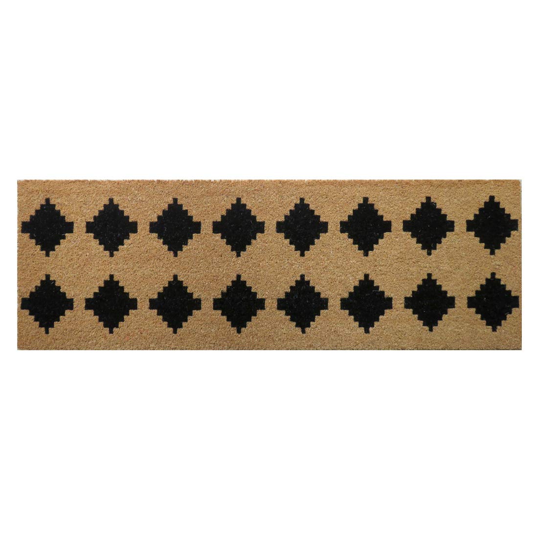 ATMAH Coir Tetris Strips Door Mats (120Cm X 40Cm), Beige, Rectangular